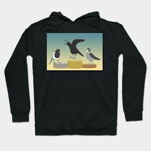 Crowing - gold medallist crow Hoodie